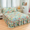 3-Piece Ruffled Bed Skirt Set