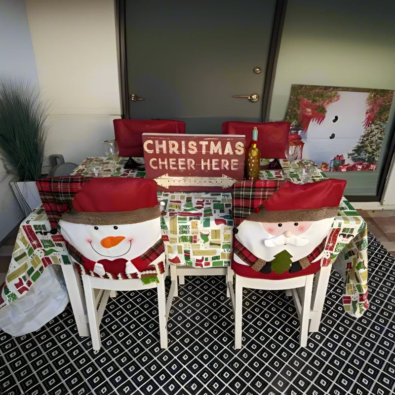 Christmas Themed Dining Chair Cover