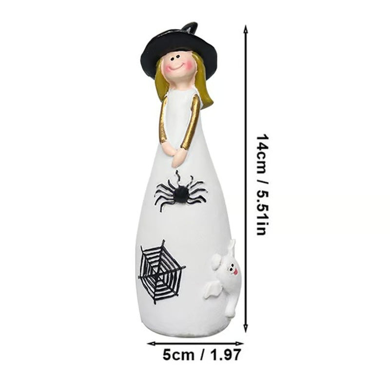 Festive Halloween Witch Figurine Decorations