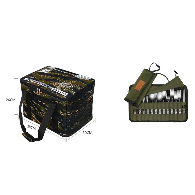 Large capacity outdoor folding storage bag