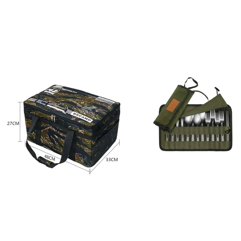 Large capacity outdoor folding storage bag