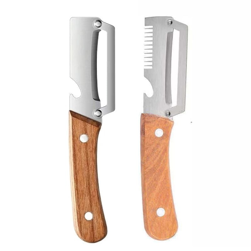 Multi functional steel kitchen peeler