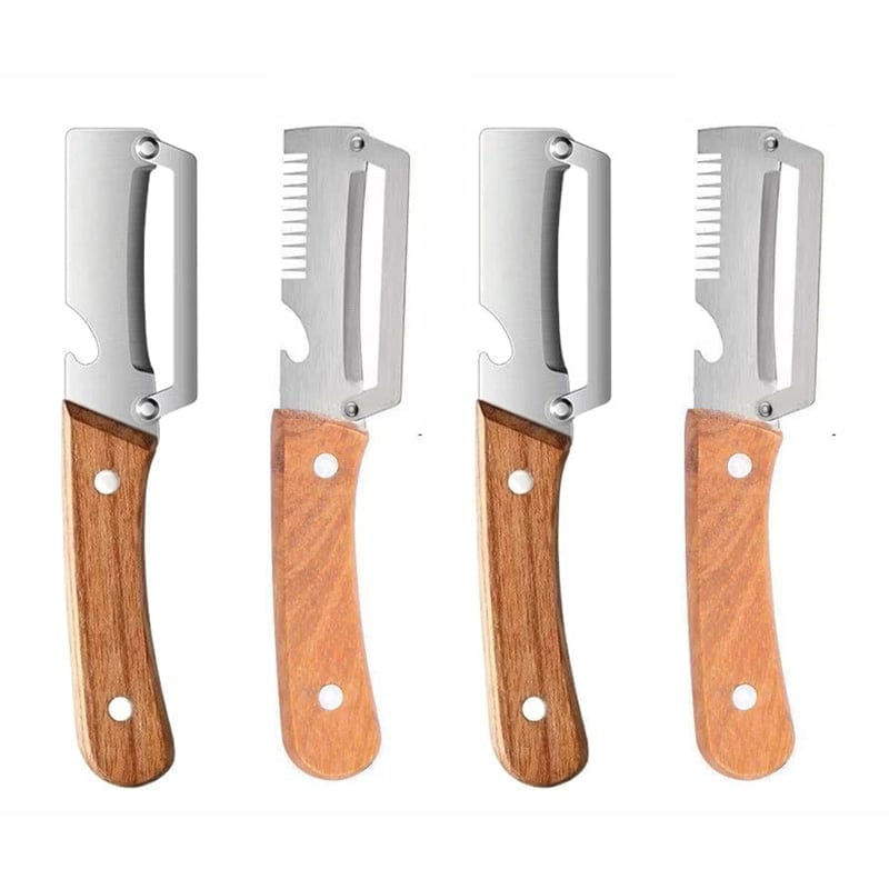 Multi functional steel kitchen peeler