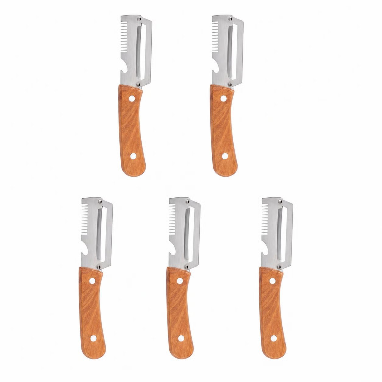 Multi functional steel kitchen peeler