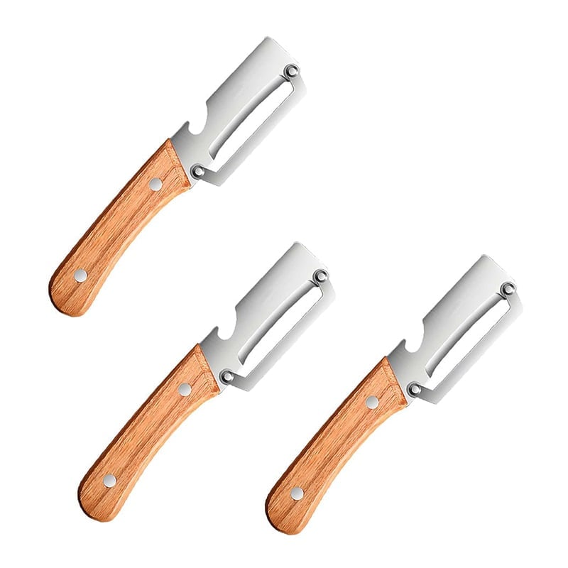 Multi functional steel kitchen peeler