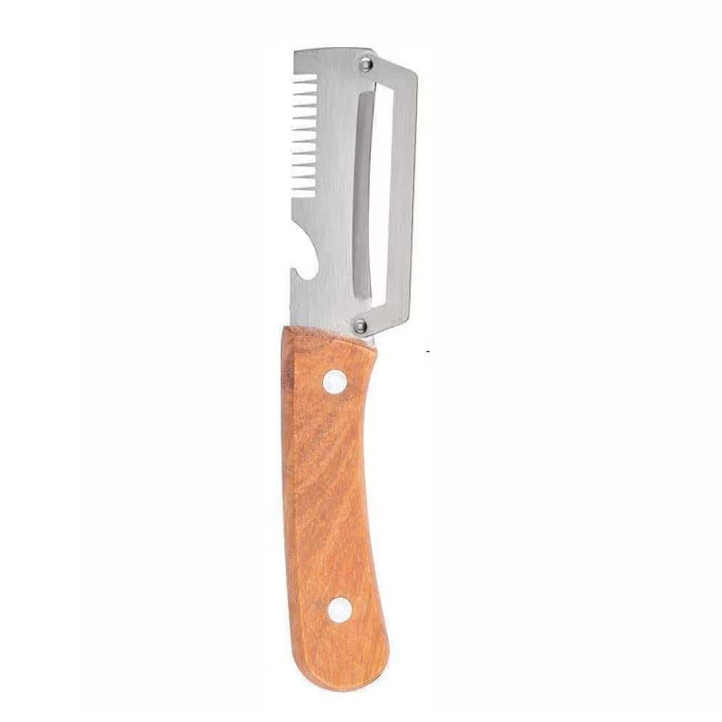Multi functional steel kitchen peeler