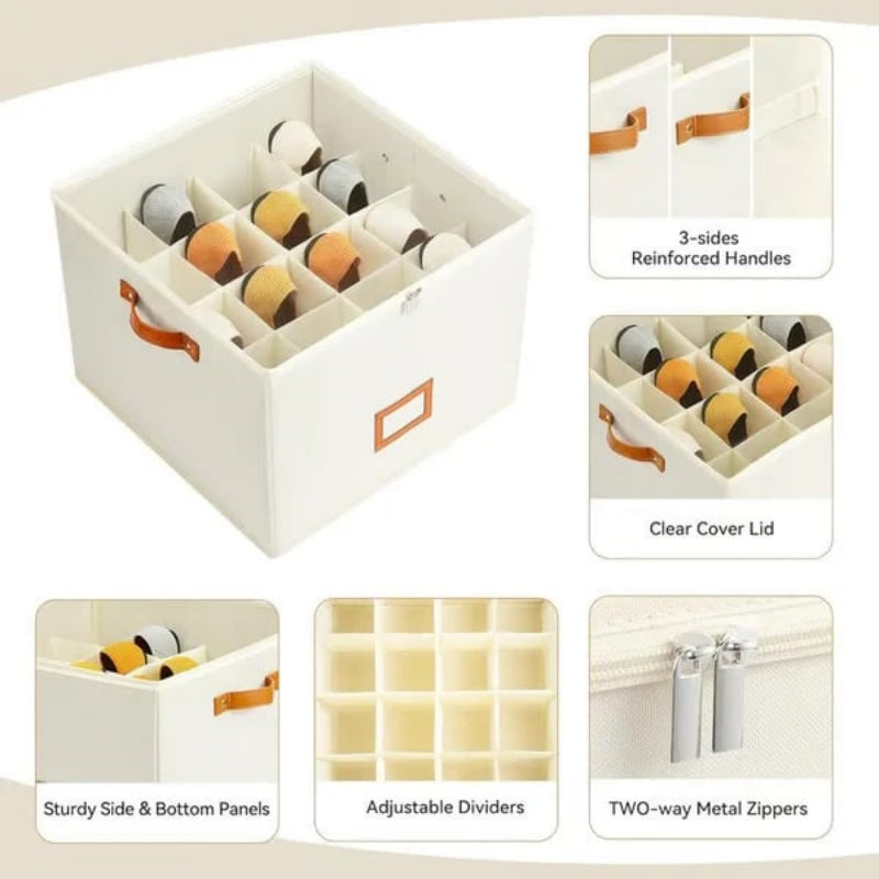 Oxford Fabric Foldable Design Shoe Organizer Storage Box